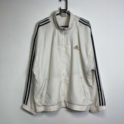 Vintage White Adidas Track Jacket XL