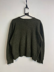 Dark Green Ralph Lauren V-neck Jumper Men's XL