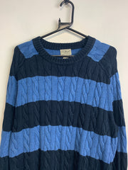 Blue L.L. Bean Striped Jumper Men's Large