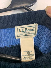 Blue L.L. Bean Striped Jumper Men's Large