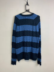 Blue L.L. Bean Striped Jumper Men's Large