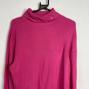 Pink Lauren Ralph Lauren Turtleneck Knit Sweater Jumper Womens 2XL