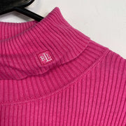 Pink Lauren Ralph Lauren Turtleneck Knit Sweater Jumper Womens 2XL