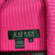 Pink Lauren Ralph Lauren Turtleneck Knit Sweater Jumper Womens 2XL