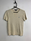 Beige Ralph Lauren Sport Short-sleeved Jumper Women's Large