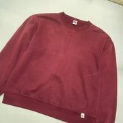 Vintage 90s Red Russell Athletic Blank Sweatshirt Men's Large