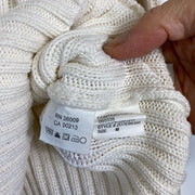 Vintage 90s Beige Calvin Klein Knit Sweater Jumper Womens Medium