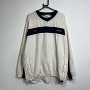 Vintage 90s Navy Cream Ellesse Windbreaker Pullover Jacket XL