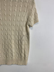 Beige Ralph Lauren Sport Short-sleeved Jumper Women's Large