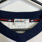 Vintage 90s Navy Cream Ellesse Windbreaker Pullover Jacket XL