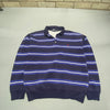 Vintage Navy and White Polo Ralph Lauren Polo Shirt Men's Small