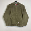 Dark Green Tommy Hilfiger Hooded Fleece Women's Large