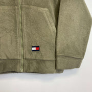 Dark Green Tommy Hilfiger Hooded Fleece Women's Large