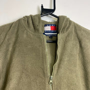 Dark Green Tommy Hilfiger Hooded Fleece Women's Large