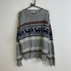 Grey Knitwear Sweater Men's Large