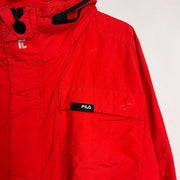 Red Fila Field Raincoat Jacket XL/2XL