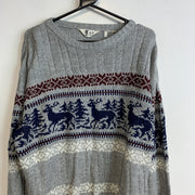 Grey Knitwear Sweater Men's Large