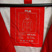 Red Fila Field Raincoat Jacket XL/2XL