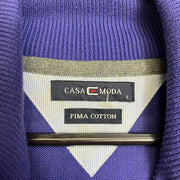 Blue Casa Moda Quarter Zip Knit Jumper Large