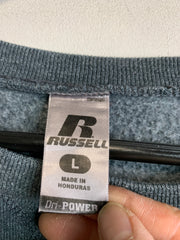 Grey Russell Athletic Blank Sweatshirt Men's Large