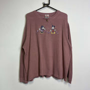 Vintage 90s Pink Mickey Mouse Disney Sweatshirt Large