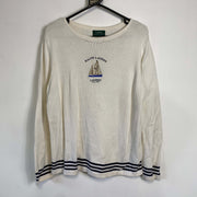 White Lauren Ralph Lauren Knit Sweater Jumper Womens Large