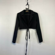 Black Cropped Blazer Women's Medium