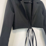 Black Cropped Blazer Women's Medium