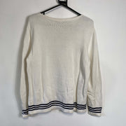 White Lauren Ralph Lauren Knit Sweater Jumper Womens Large