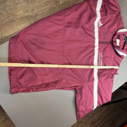 Y2K Wine Red Adidas Windbreaker Women's Medium