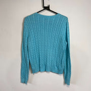 Blue Lauren Ralph Lauren Knit Sweater Jumper Womens Medium