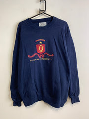 Navy Embroidery Sweatshirt Men's Large