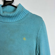 Blue Lauren Ralph Lauren Turtleneck Sweater Knit Womens XS