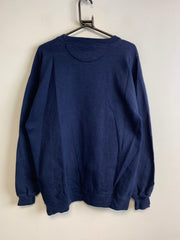 Navy Embroidery Sweatshirt Men's Large