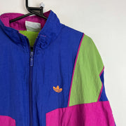 Vintage 90s Multicolour Adidas Windbreaker Men's Large