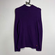 Purple Versace Sport Knit Jumper Sweater Medium Womens