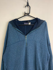 Blue Patagonia 1/4 Zip-up Hoodie Men's Medium