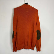 Orange Chaps Ralph Lauren Knit Sweater Jumper Medium