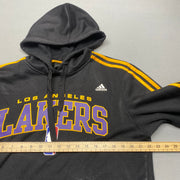 Black Adidas LA Lakers Hoodie Men's Medium