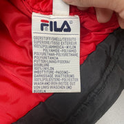 Black Red Beige Fila Coat Men's Medium