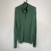 Green Polo Ralph Lauren Knit Sweater Jumper Large