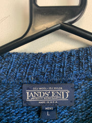 Blue Lands' End Sweater Men's Large