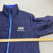 Navy and Blue Helly Hansen Reversible Jacket Men's Large