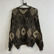 Brown Knitwear Sweater Men's Medium