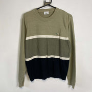 Green Lacoste Knit Sweater Jumper Small