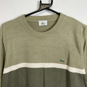 Green Lacoste Knit Sweater Jumper Small