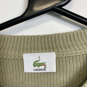 Green Lacoste Knit Sweater Jumper Small