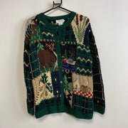 Vintage Green Knitwear Sweater Men's Small