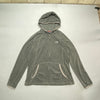 Grey North face zip up Hoodie Women's XL