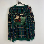 Vintage Green Knitwear Sweater Men's Small